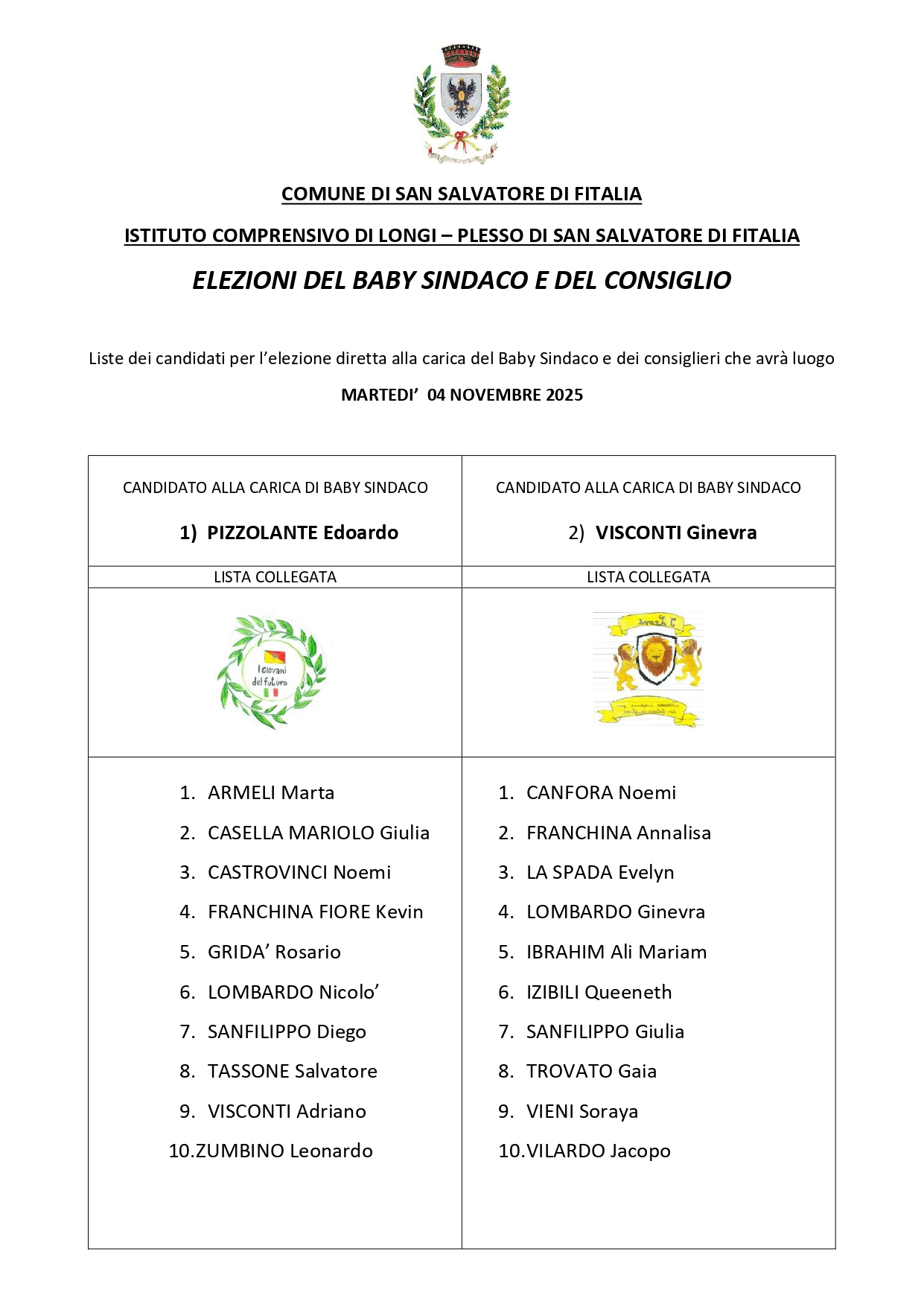 MANIFESTO BABY SINDACO Immagine anteprima